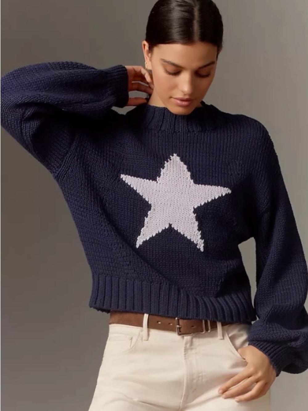 NWOT Anthropologie Maeve Pippa Mock Neck Sweater Size S